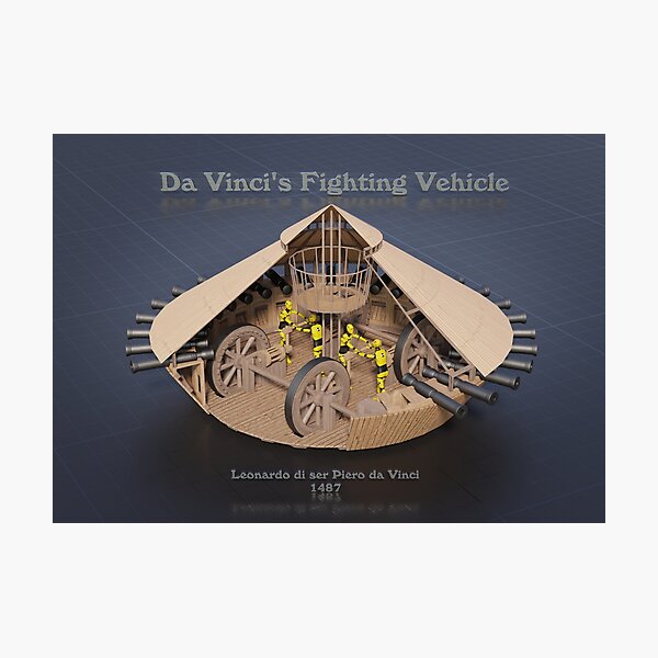Leonardo Da Vinci's Tank Photographic Print