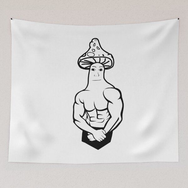 Item preview, Mushroom Wojak Feels Meme designed and sold by ALYODESIGN.