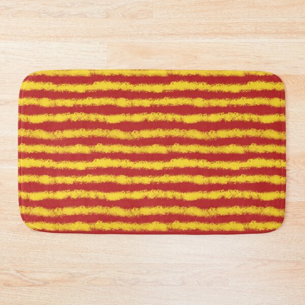 Item preview, Red and Yellow Chalk Stripes designed and sold by LawsonFabrics.