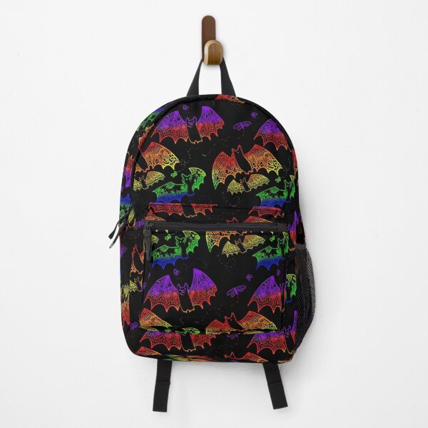 Item preview, Rainbow Lace Bats on Black designed and sold by JamieWetzel.