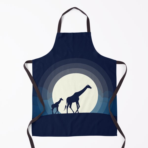 Item preview, Mama Giraffe with Baby Giraffe Silhouette Art designed and sold by LeGND.