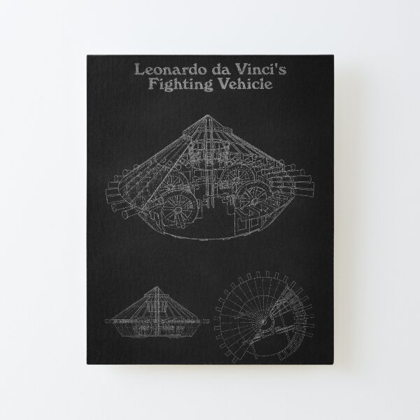 Leonardo Da Vinci's Tank Canvas Mounted Print