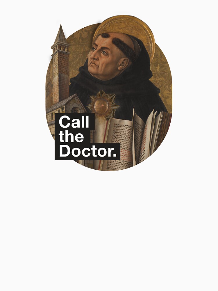 Thumbnail 7 of 7, Classic T-Shirt, St. Thomas Aquinas, the Angelic Doctor designed and sold by dicastery.