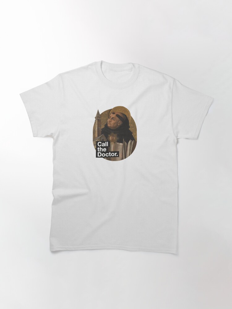 Thumbnail 3 of 7, Classic T-Shirt, St. Thomas Aquinas, the Angelic Doctor designed and sold by dicastery.