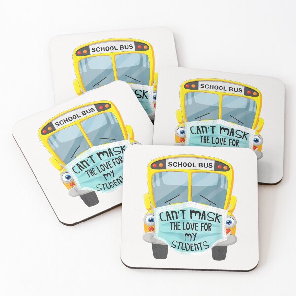 Item preview, Bus Driver Can't Mask the Love For Students Back To School designed and sold by begin-again.