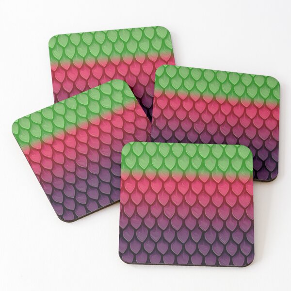 Item preview, Ombre  Textural  Dragon Scales Green | Pink | Purple designed and sold by ozcushionstoo.
