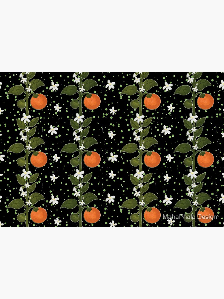 Tangerine Flowers Home by MahaphalaDesign