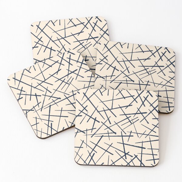 Item preview, Abstract blue lines pattern designed and sold by Mashusha-art.