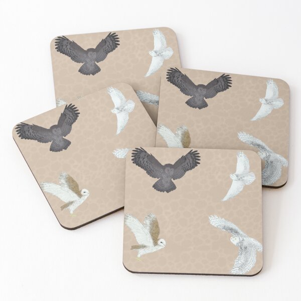 Item preview, Soaring Owls Peach designed and sold by Ashley Gagnon.