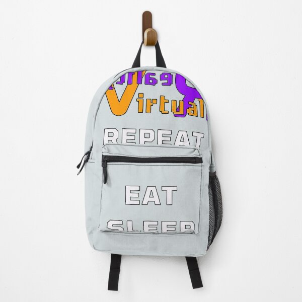 Item preview, Eat Sleep VR Repeat - Virtual Reality Purple Orange designed and sold by ViewerEqualsPhoton.