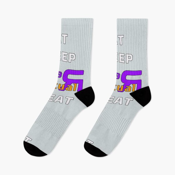 Item preview, Eat Sleep VR Repeat - Virtual Reality Purple Orange designed and sold by ViewerEqualsPhoton.