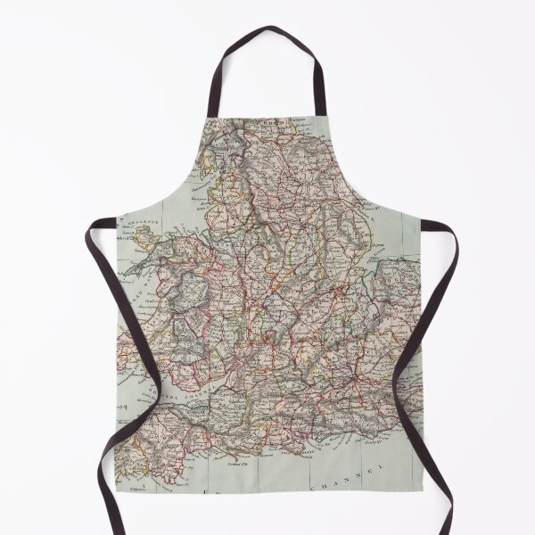Item preview, Old England Map (1850) Vintage Britain Atlas designed and sold by BravuraMedia.
