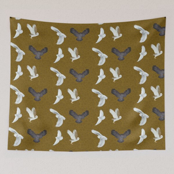 Item preview, Soaring Owls Brown designed and sold by Ashley Gagnon.