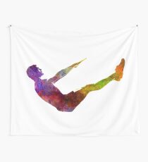 Man exercising workout fitness Wall Tapestry