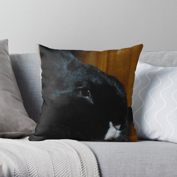 Smudge Portrait Throw Pillow