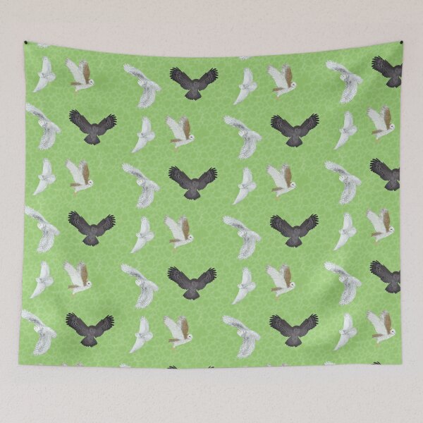 Item preview, Soaring Owls Mint designed and sold by Ashley Gagnon.