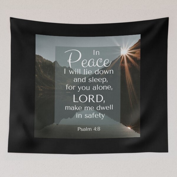 Item preview, In Peace Psalms 4: 8 Sticker designed and sold by AliDeus.