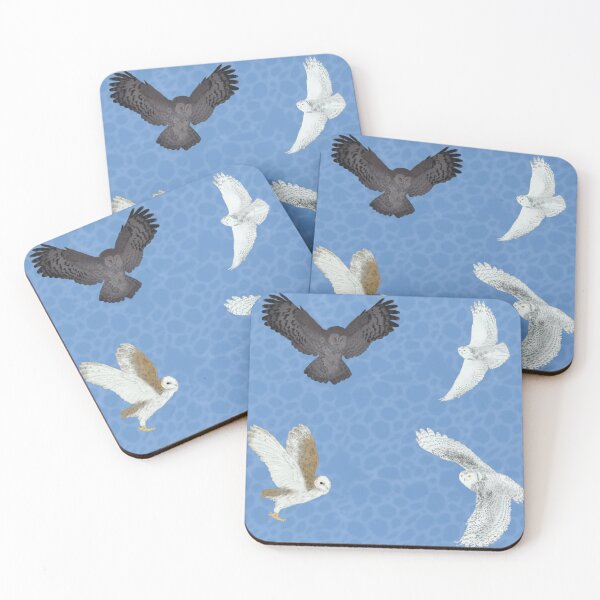 Item preview, Soaring Owls Blue designed and sold by Ashley Gagnon.