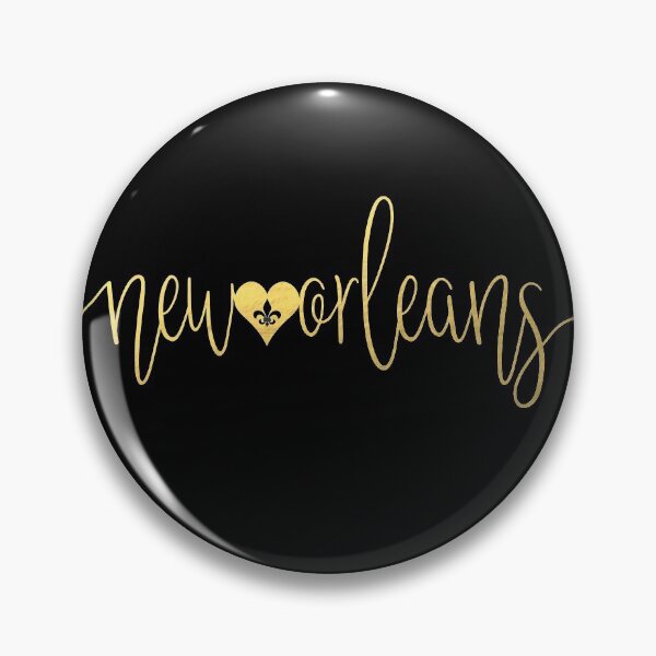Item preview, New Orleans Script Tipografía Black and Gold Letters y Fleur de Lis Heart designed and sold by StudioBlack.