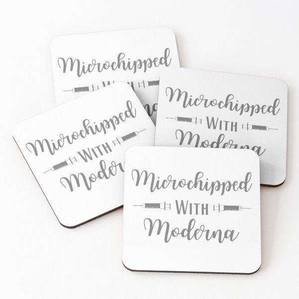 Item preview, Microchipped With Moderna | Moderna Vaccine designed and sold by Presto Prints Design.