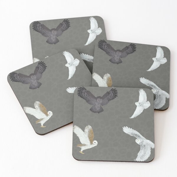 Item preview, Soaring Owls Grey designed and sold by Ashley Gagnon.