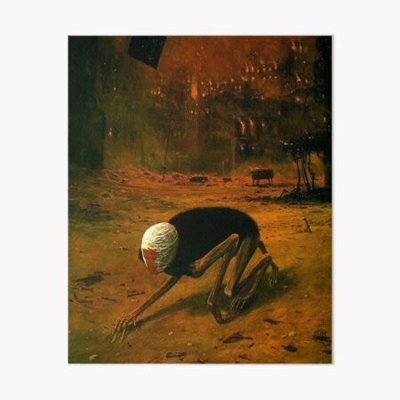 Artikel-Vorschau von Ohne Titel (Kreatur), von Zdzisław Beksiński, designt und verkauft von JustContemplate.