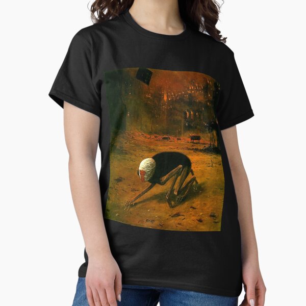Artikel-Vorschau von Ohne Titel (Kreatur), von Zdzisław Beksiński, designt und verkauft von JustContemplate.