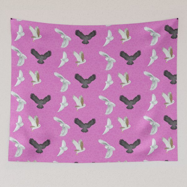 Item preview, Soaring Owls Pink designed and sold by Ashley Gagnon.