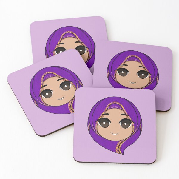Item preview, Chibi Head: Purple Hijabi designed and sold by EllaStrong18.