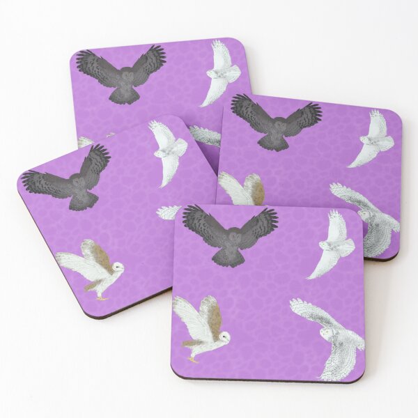 Item preview, Soaring Owls Purple designed and sold by Ashley Gagnon.