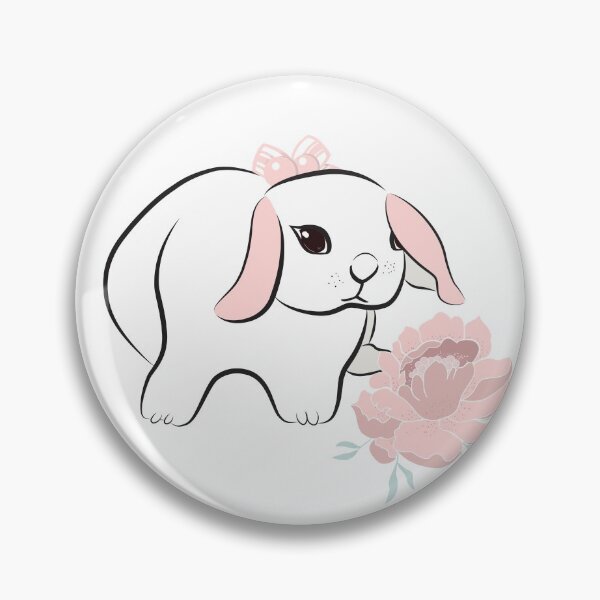 Item preview, Pink Bunny Rabbit and Flower designed and sold by Moyanana.