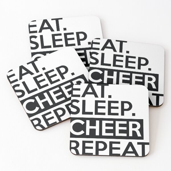 Item preview, Eat sleep cheer repeat designed and sold by Ammar-the-goat.