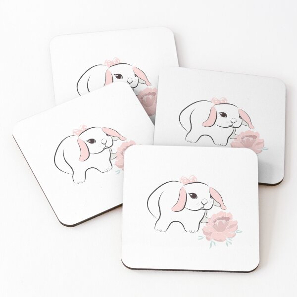 Item preview, Pink Bunny Rabbit and Flower designed and sold by Moyanana.