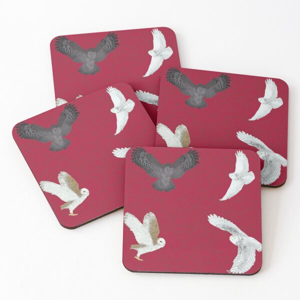 Item preview, Soaring Owls Red designed and sold by Ashley Gagnon.