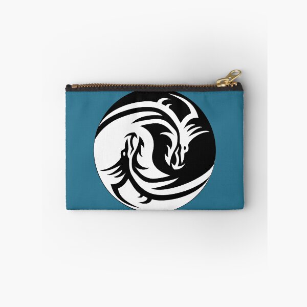 Item preview, White Black Ying Yang Dragon design, fire breathing dragon, claws,  designed and sold by Nostrathomas66.