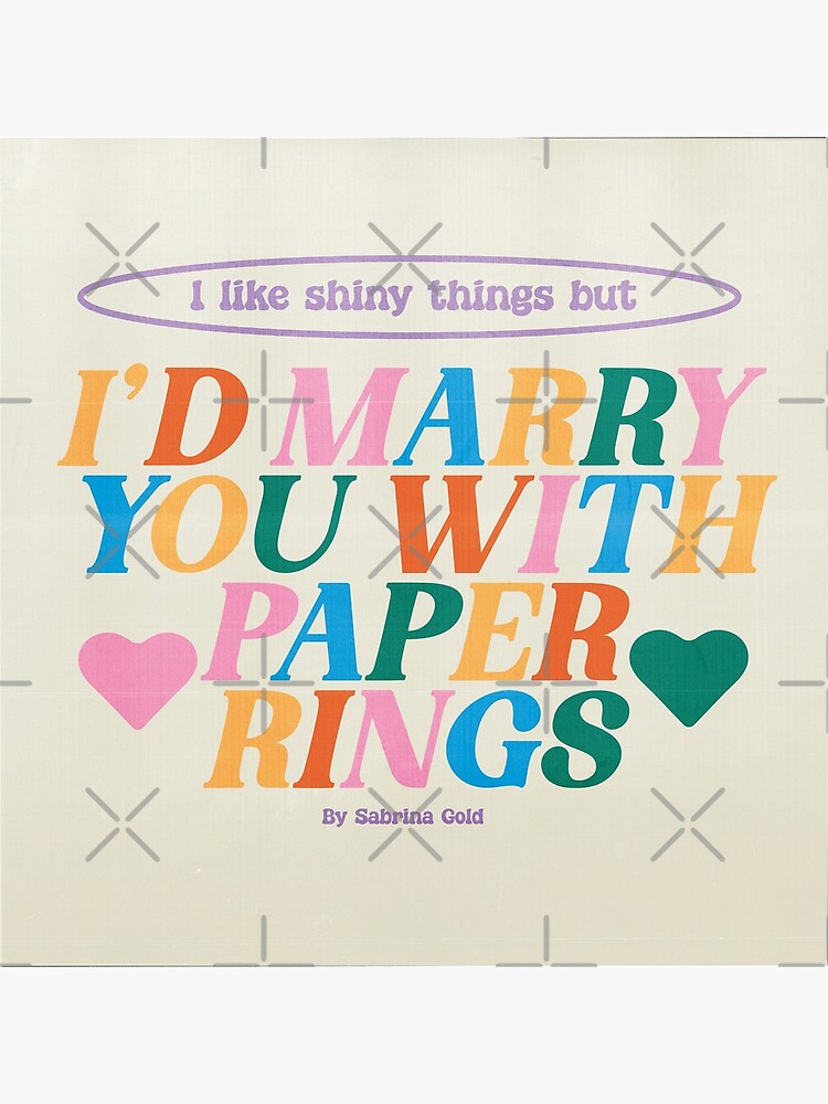 "Paper Rings, Taylor, Swift, Lyrics Lover" Poster for Sale by