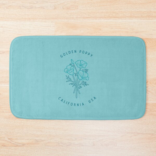 Item preview, California Golden Poppy State Flower - Blue designed and sold by Manda Creates.