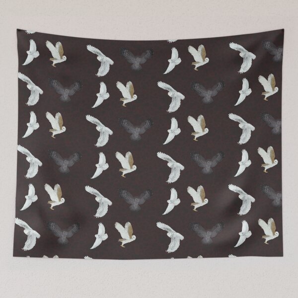 Item preview, Soaring Owls Black designed and sold by Ashley Gagnon.