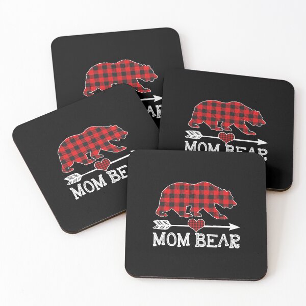 Item preview, Mom Bear Christmas Pajama Red Plaid Buffalo Family Gifts designed and sold by slinkardru.