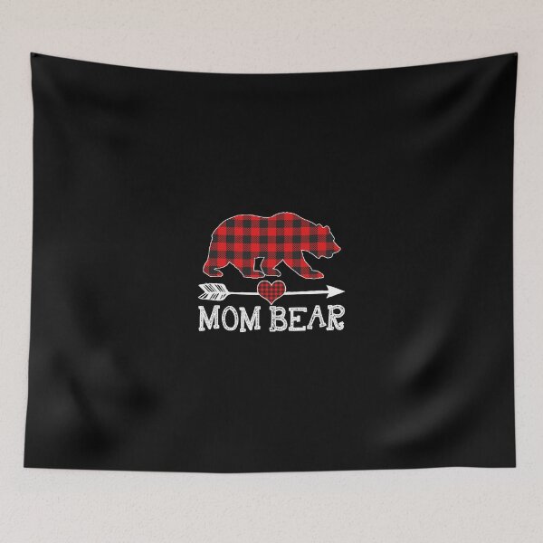 Item preview, Mom Bear Christmas Pajama Red Plaid Buffalo Family Gifts designed and sold by slinkardru.