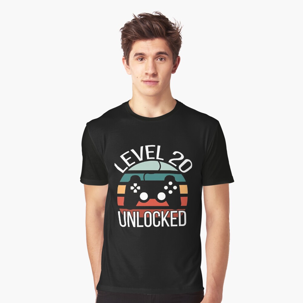 level 20 unlocked birthday funny quotes Essential T-Shirt for Sale by  JS--ART