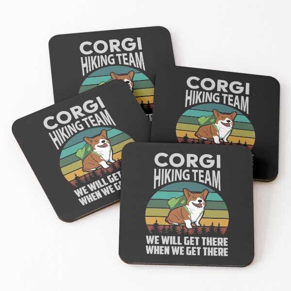 Item preview, Dog Lover Hiking Shirt Corgi Hiking Team designed and sold by RoguePixel.