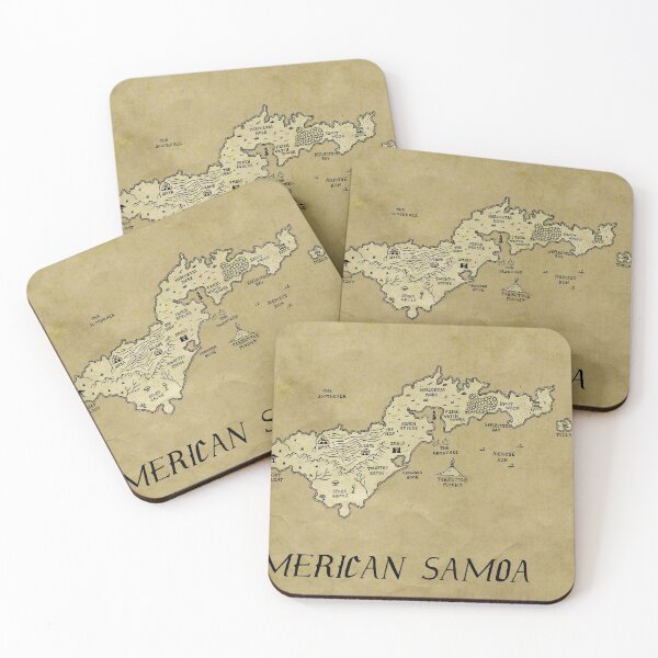 Item preview, American Samoa as a fantasy map designed and sold by aldayuan.
