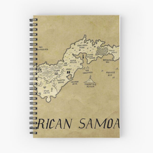 Item preview, American Samoa as a fantasy map designed and sold by aldayuan.