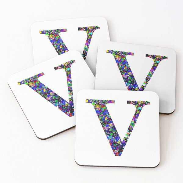 Item preview, Letter V Paint Splatter designed and sold by Handstand365.