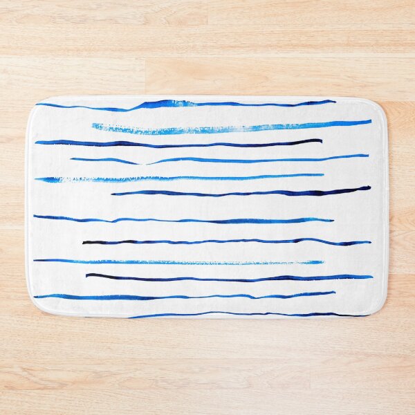 Item preview, Thin blue minimal Tiger stripes designed and sold by medinacreative.