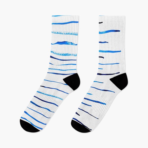 Item preview, Thin blue minimal Tiger stripes designed and sold by medinacreative.