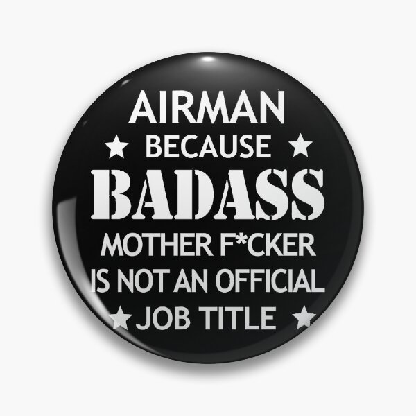 Item preview, Airman Because Badass designed and sold by Luckydrew.