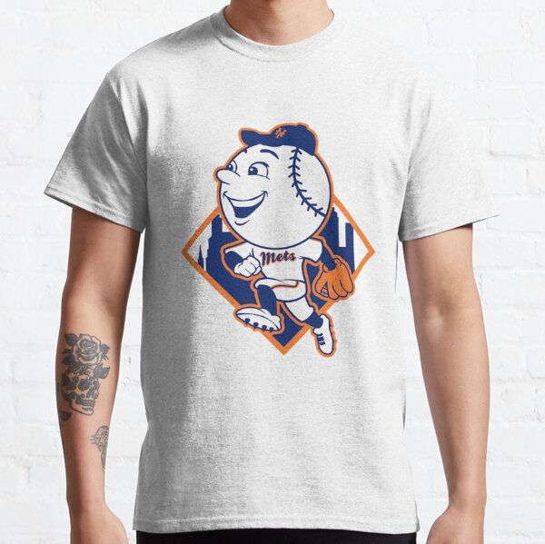 Hottertees New York Mets Logo Mr Met Shirt