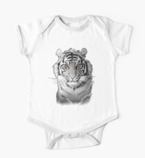 Weißer Tiger-Geist Kurzärmeliger Einteiler